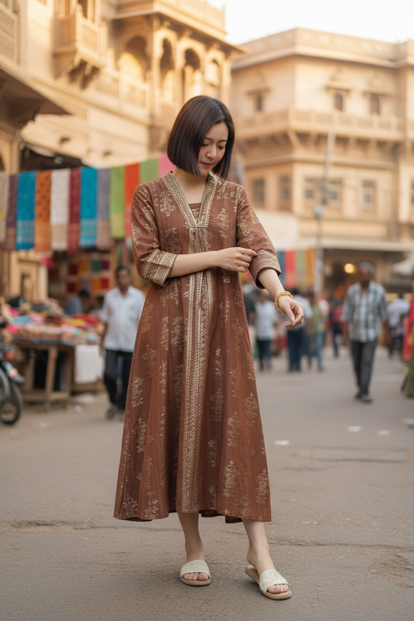 Orange X Choco Tone A-Line Foil Stamping OP47" #1412