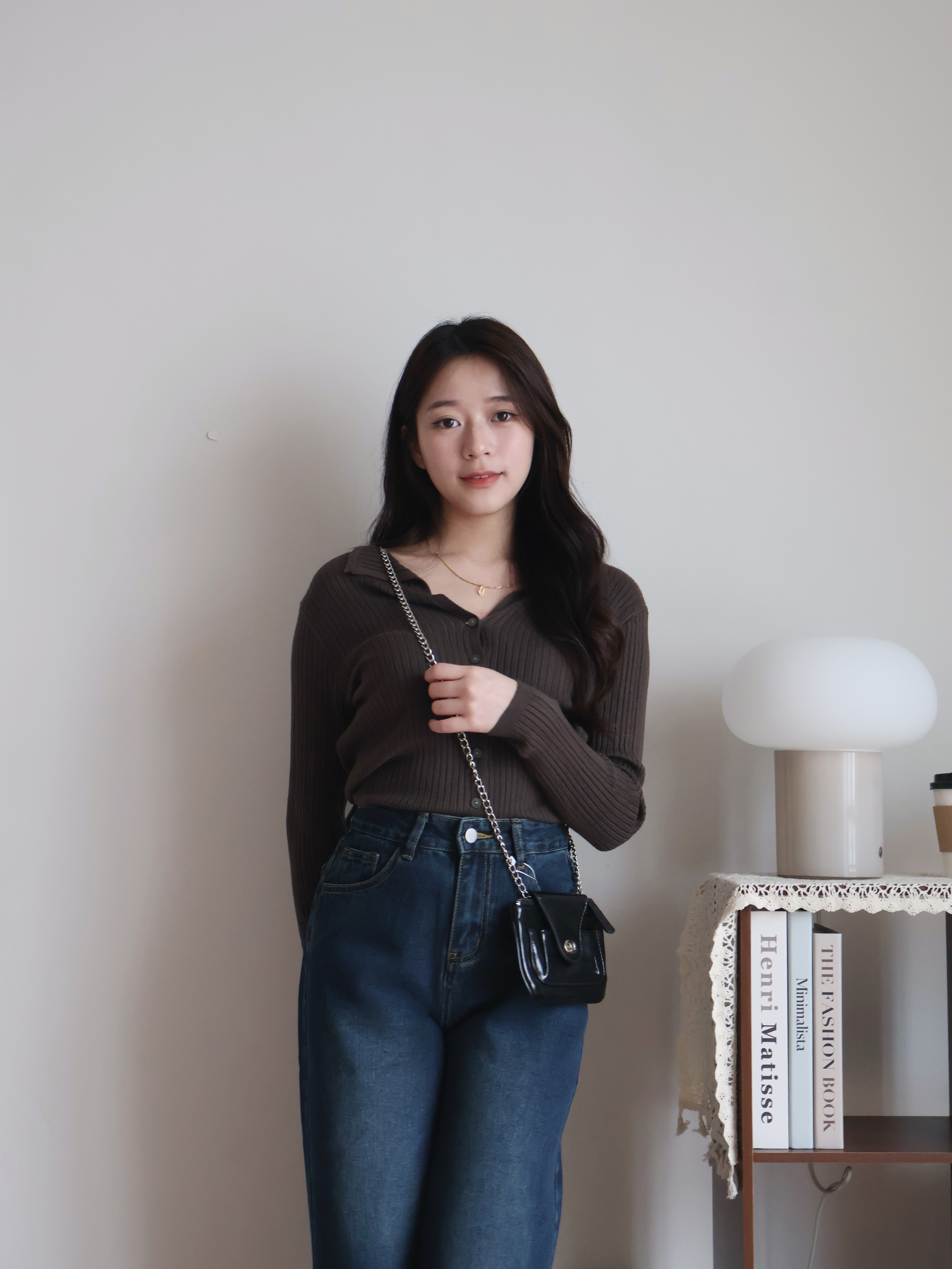 Quinn Knitted Cardigan | Brown