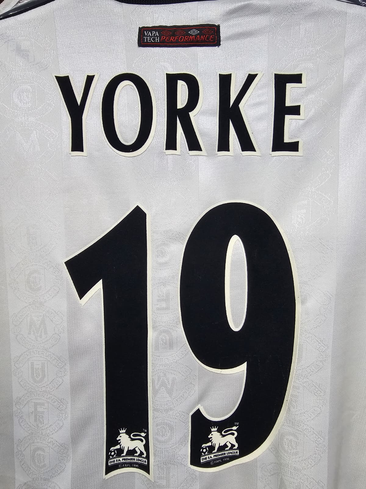 1998-99 Manchester United Away Shit #19 YORKE - 8/10 - (XXL)