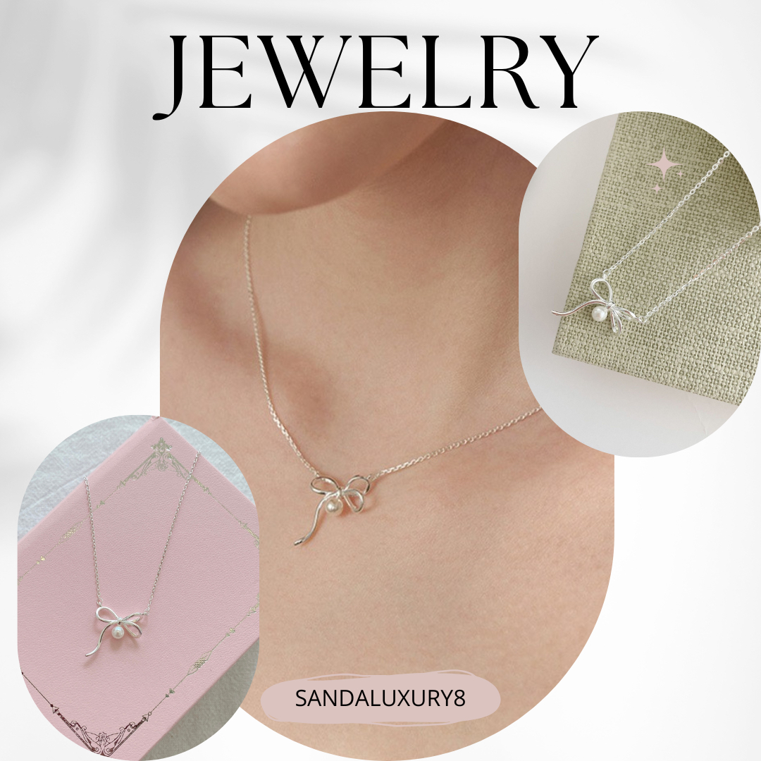 Jewellery Collection Pearl Bow Necklace