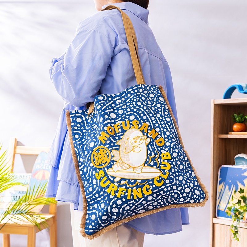 🌸 【預訂】Tote Bag (BL) - Mofusand Board Shark