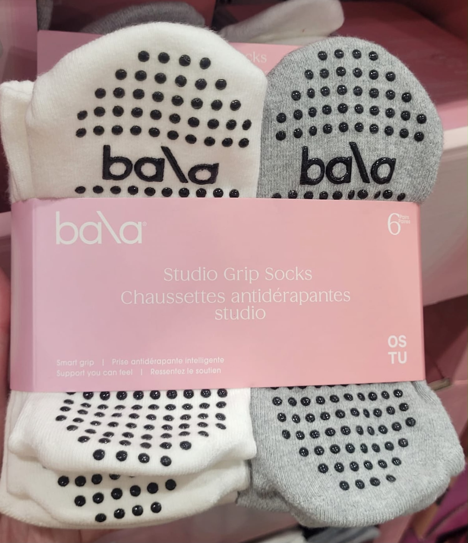 加拿大直送Bala Studio Grip 防滑襪 (6對）