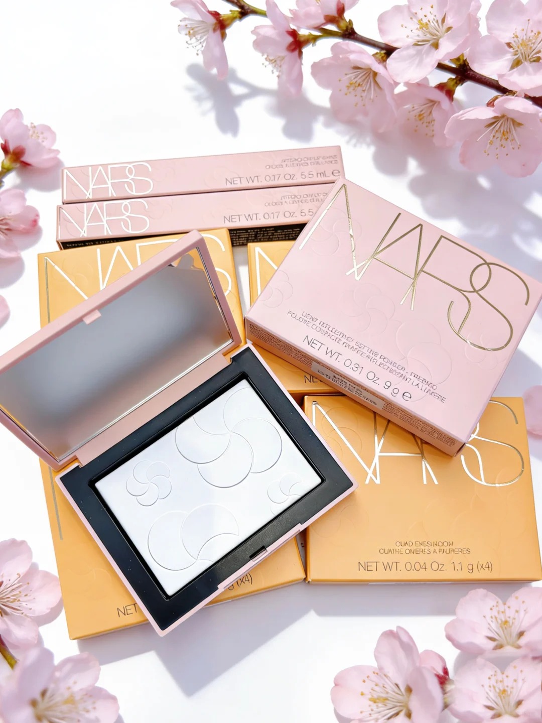 NARS 2026春日出桃限定 四色眼影 胭脂 粉餅 唇蜜291 287桃花海