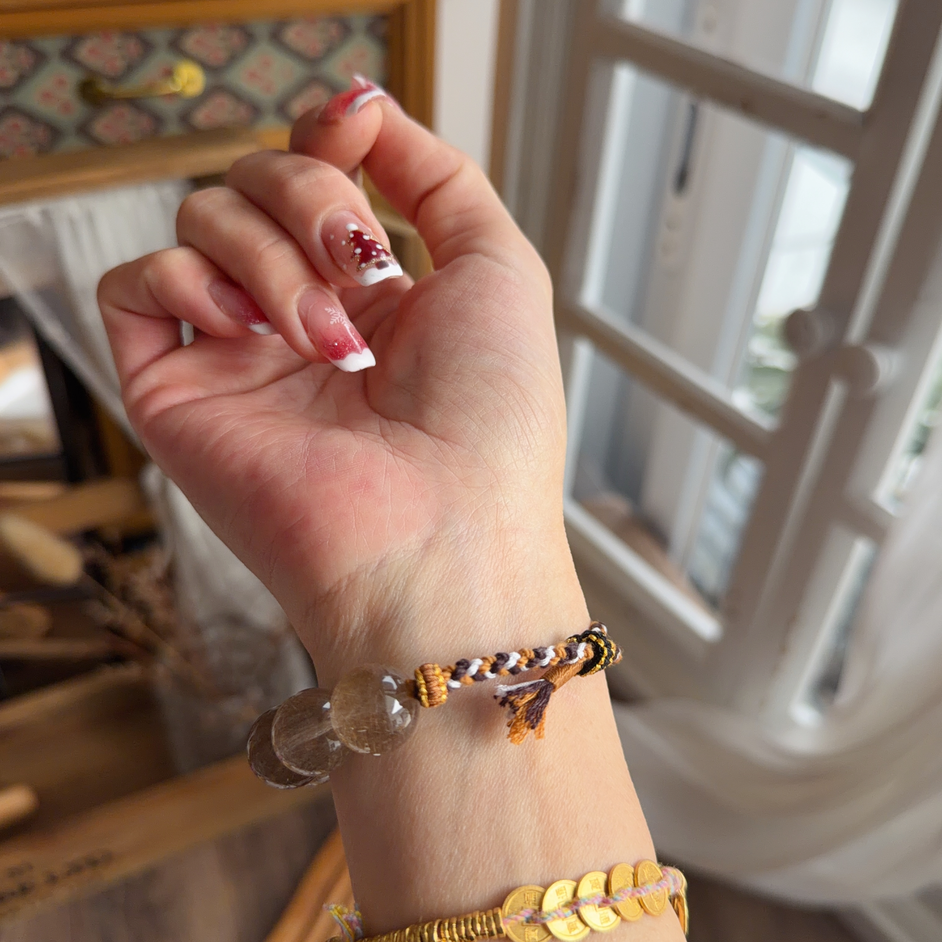 魔鬼銀髮襯手繩