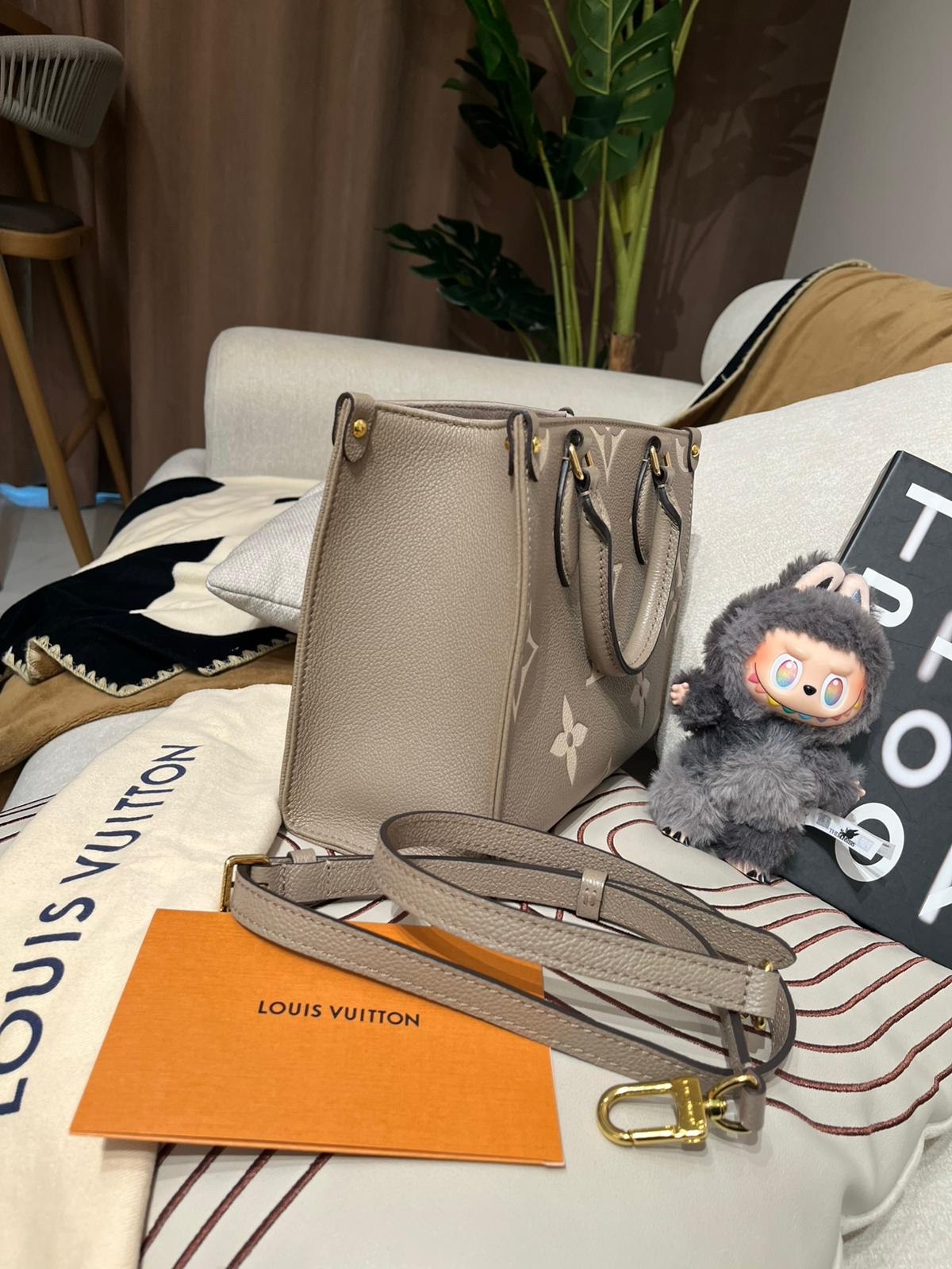 Lv OnTheGo pm M45779 Empreinte Calfskin 牛皮 100%Authentic, 98%New ✅NFC✅收據✅Dust bag✅Box