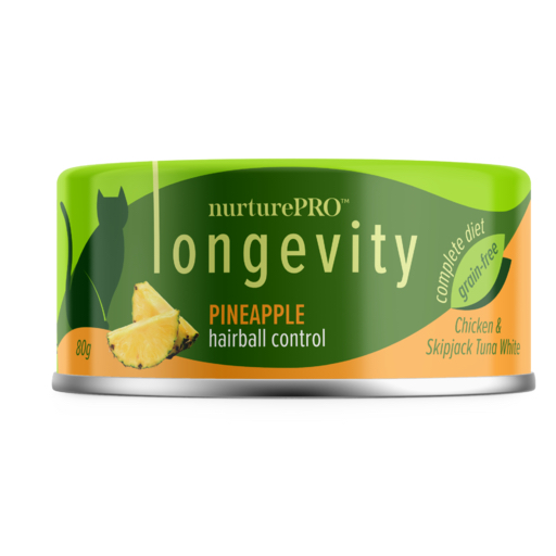 Nurture Pro 肉絲 菠蘿去毛球配方 貓主食罐 80g