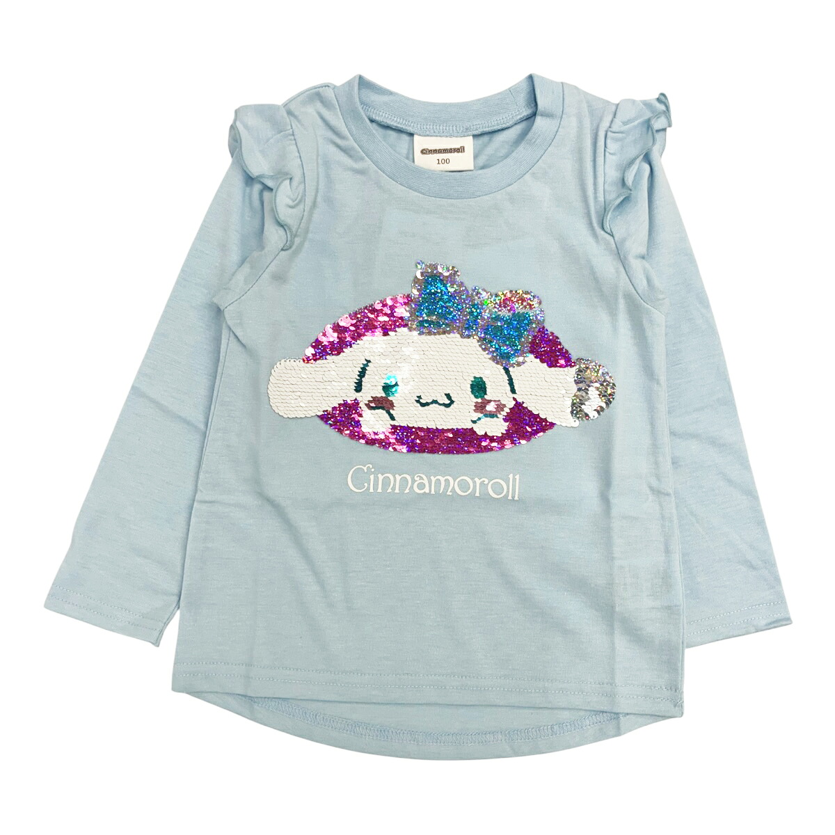 🆕【⭐訂購⭐】 🇯🇵日本直送 🌀#Sanrio 荷葉邊閃閃珠片長袖 tee［6款選］ 🌀[PLIA-0058] [261009]