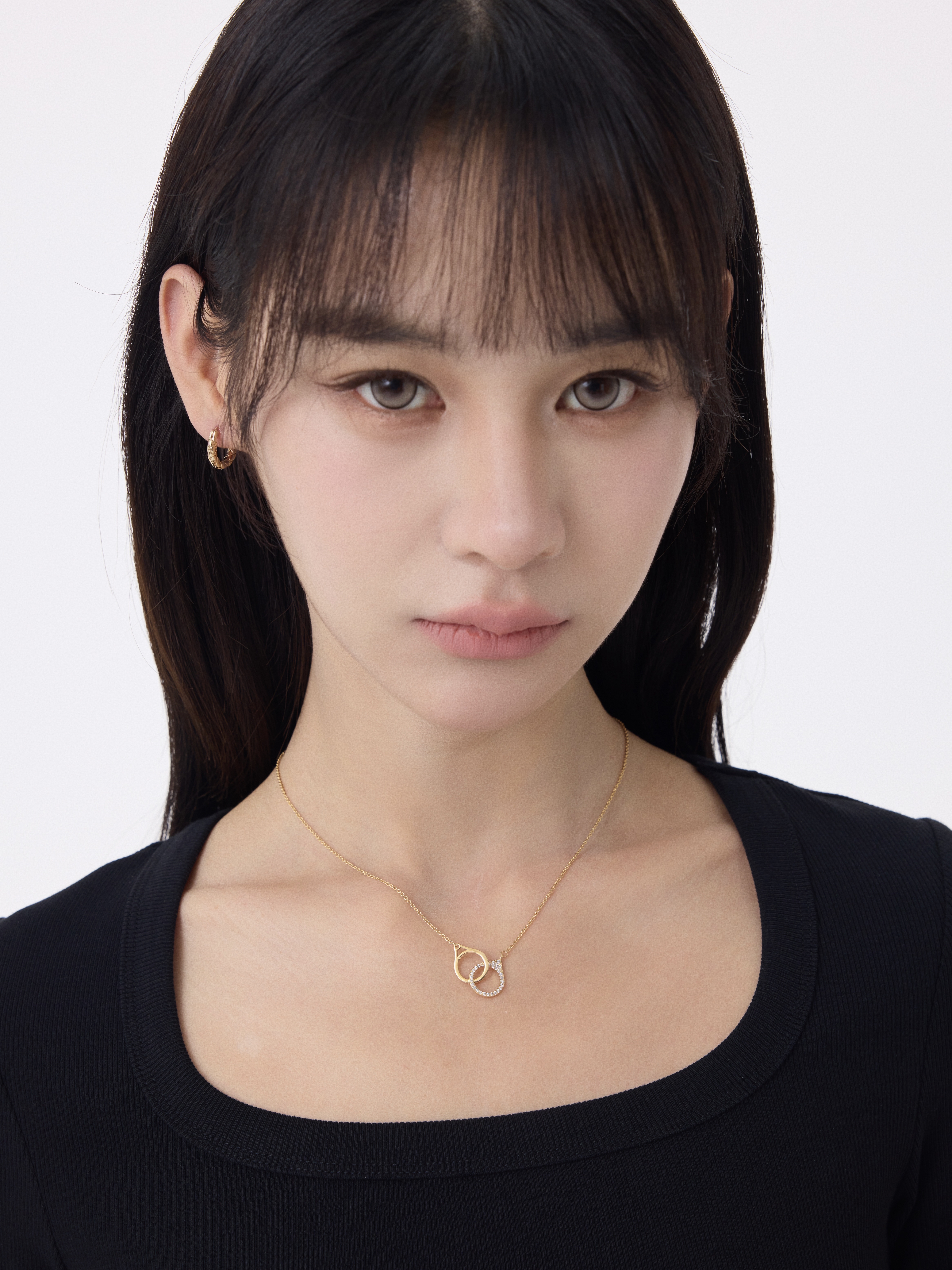 15mm Serpenti Hoop Earring Plaqué or