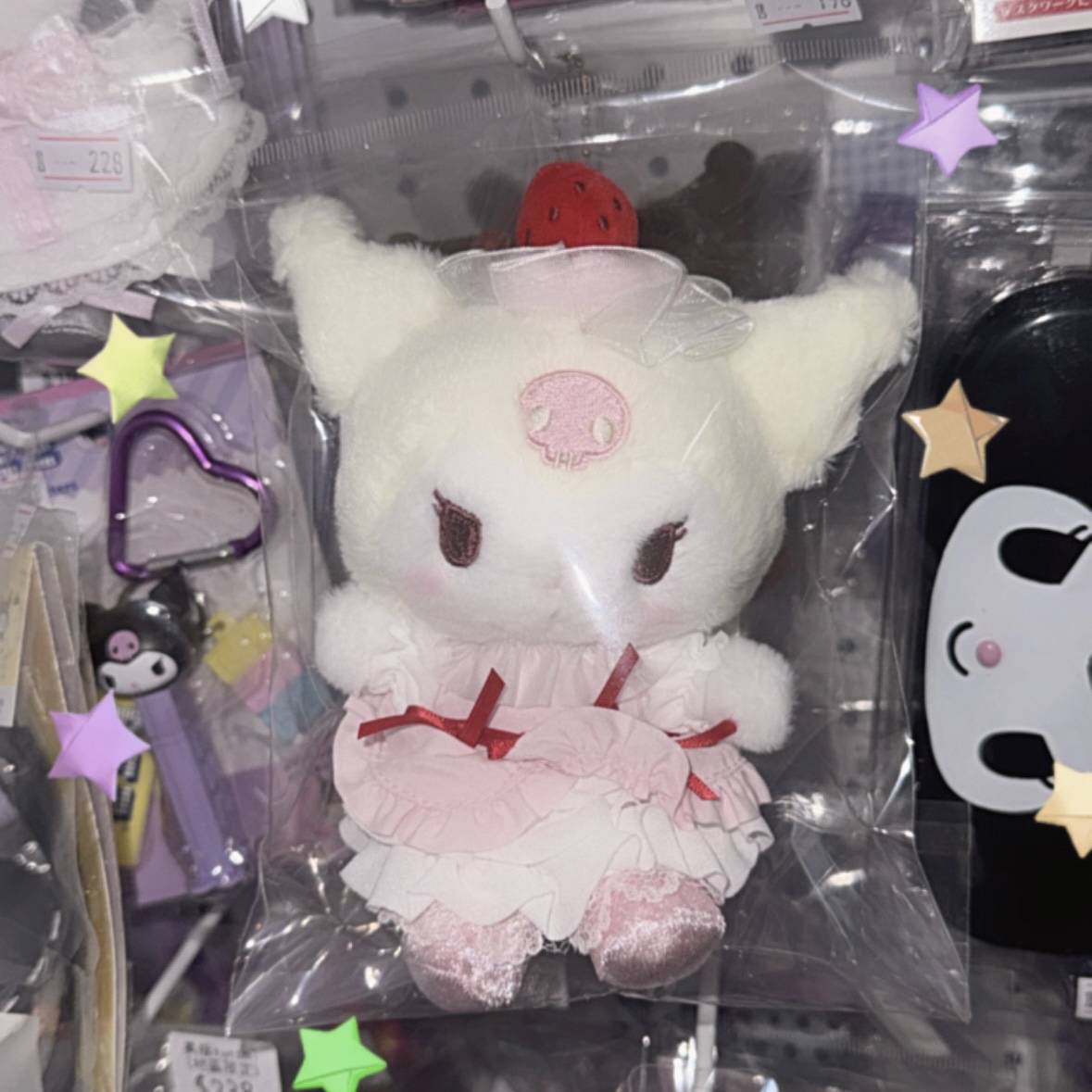 現貨｜港版 草莓忌廉蛋糕kuromi公仔吊飾🍰