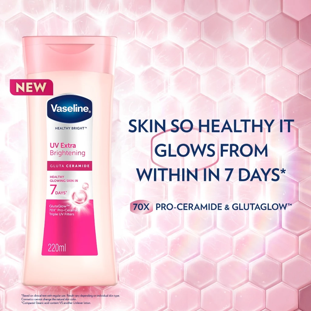 Vaseline Body Lotion 200ml - UV (pink)