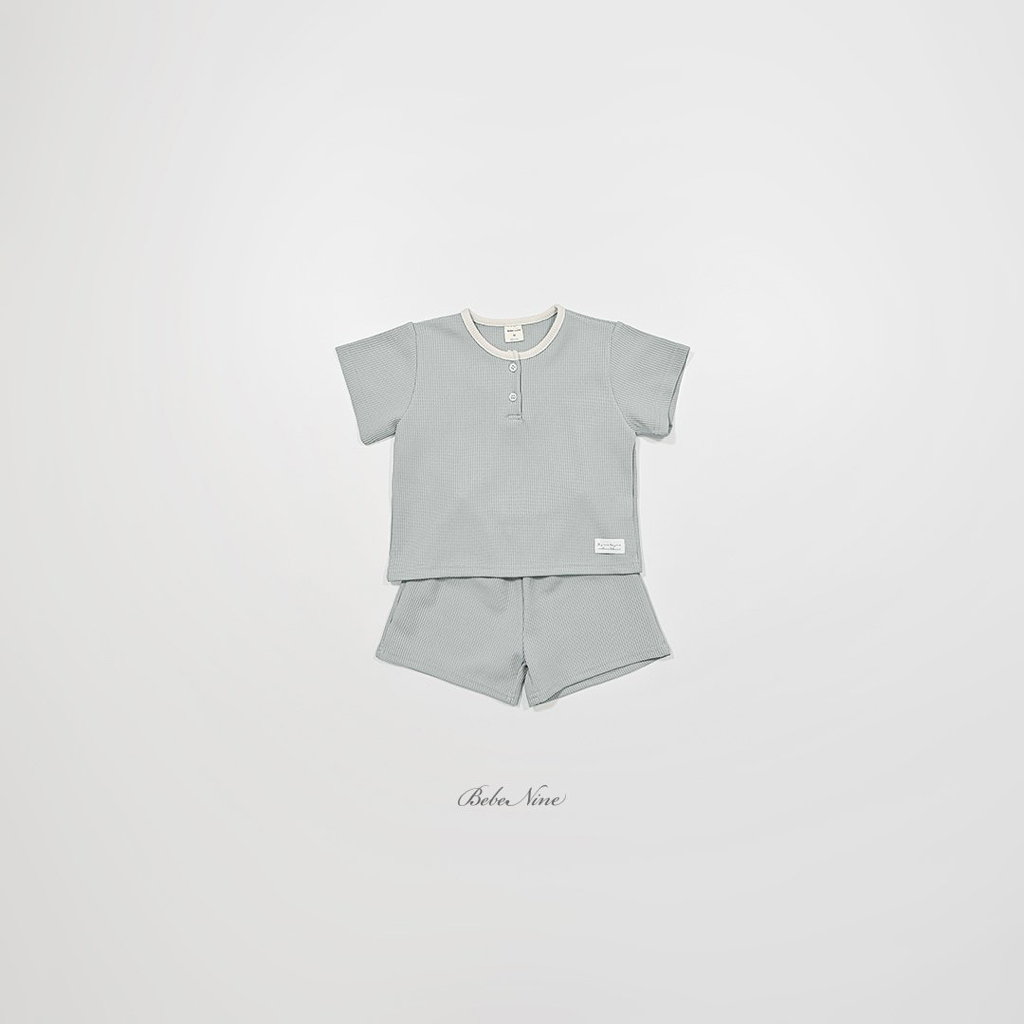 ☀️預訂 韓國直送☀️🇰🇷Bebenine三色簡約華夫格短袖短褲上下套裝