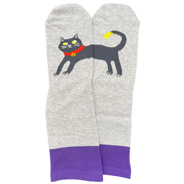 【日本製】人氣拼合完整貓貓抗菌防臭襪