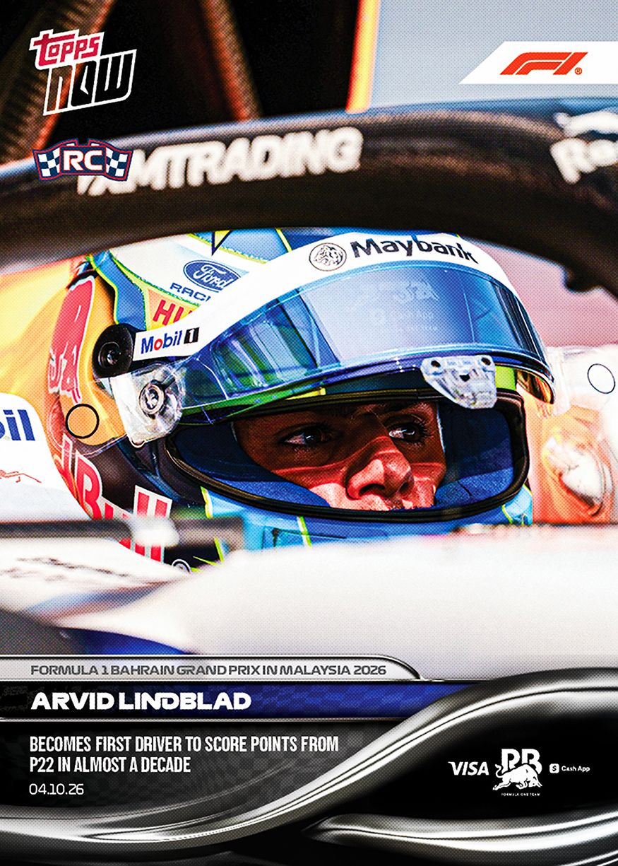 Arvid Lindblad RC - 2026 F1 Topps NOW® #66 Bahrain GP in Malaysia P22追分卡【團購】