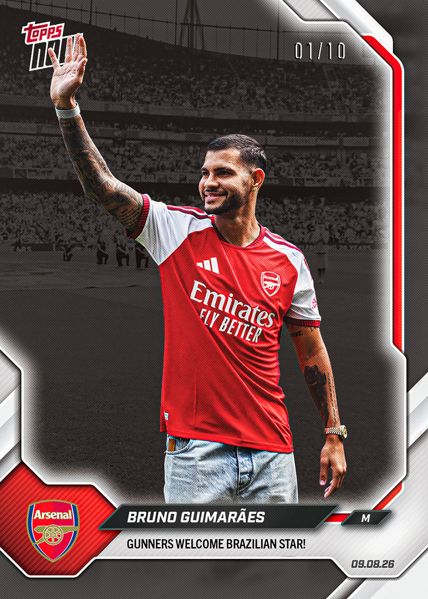 Bruno Guimarães - 2026/27 Arsenal FC Topps NOW® #1 加盟紀念卡【團購】