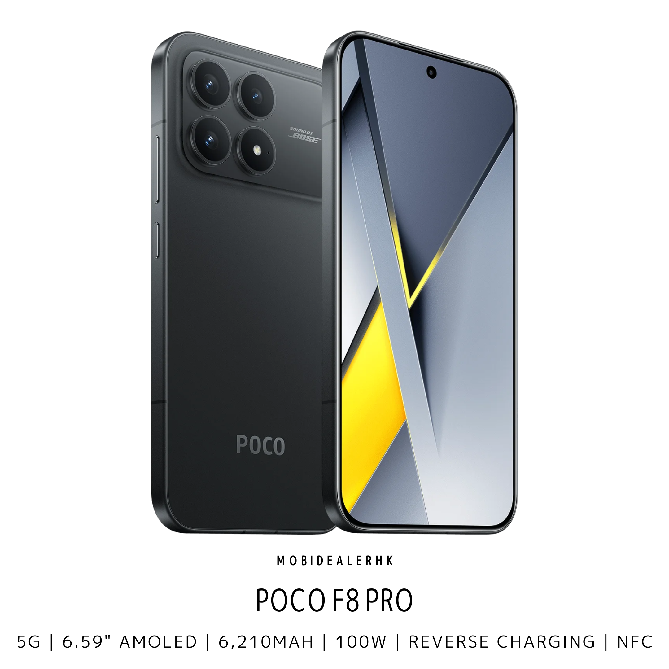 Poco F8 Pro | 5G | 智能手機 | Snapdragon 8 Elite | OIS主鏡頭 | 100W快充 | IP68防水