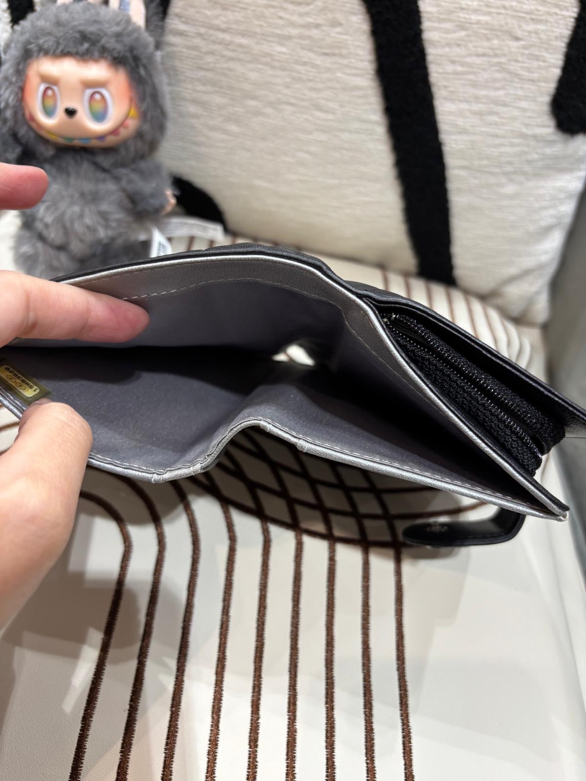 Chanel Camellia Wallet 黑色山茶花中銀包100%Authentic, 98%New ✅15Card ✅Box