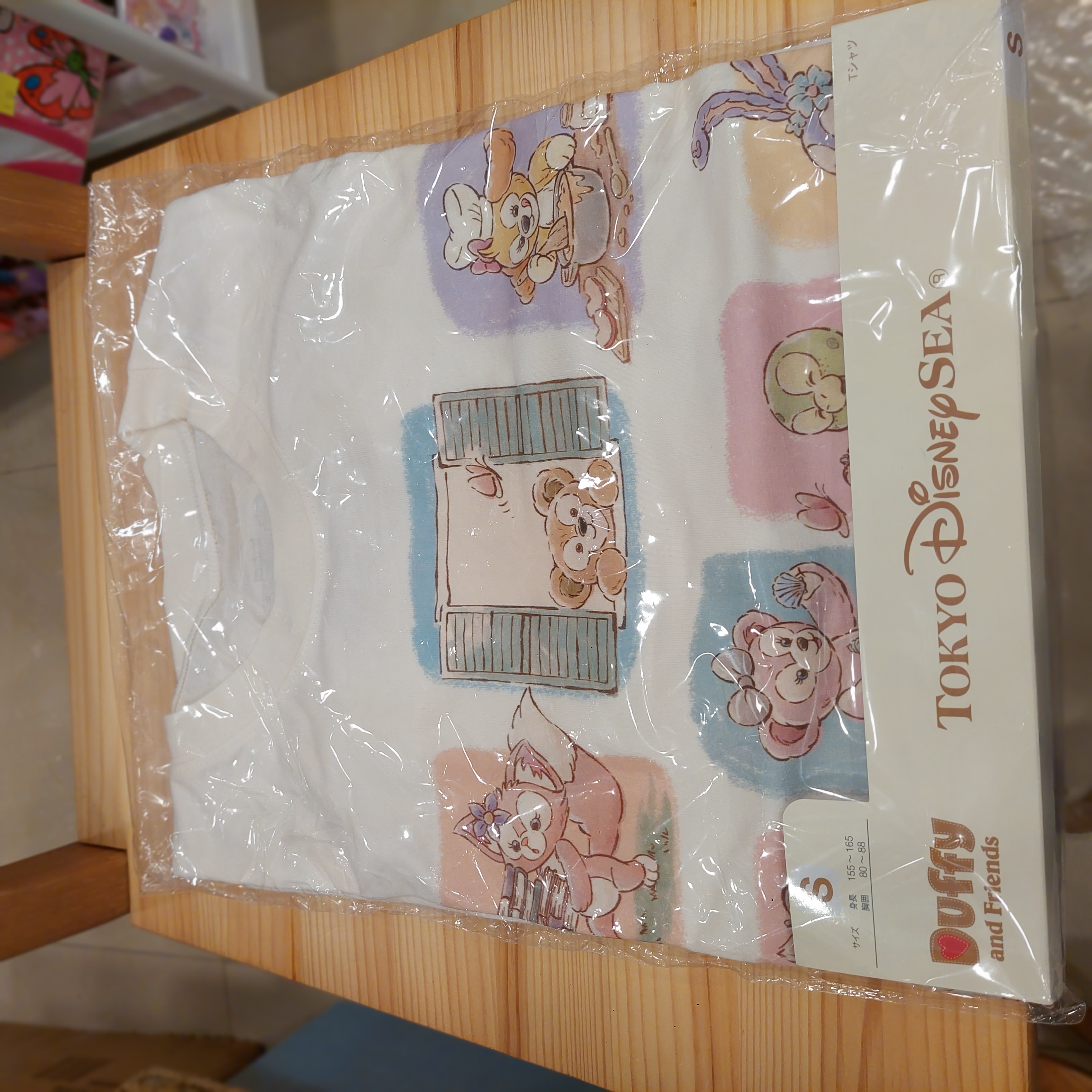 Disney Sea 限定 Duffy 系列 短袖Tee S Size  Autumn Storybook