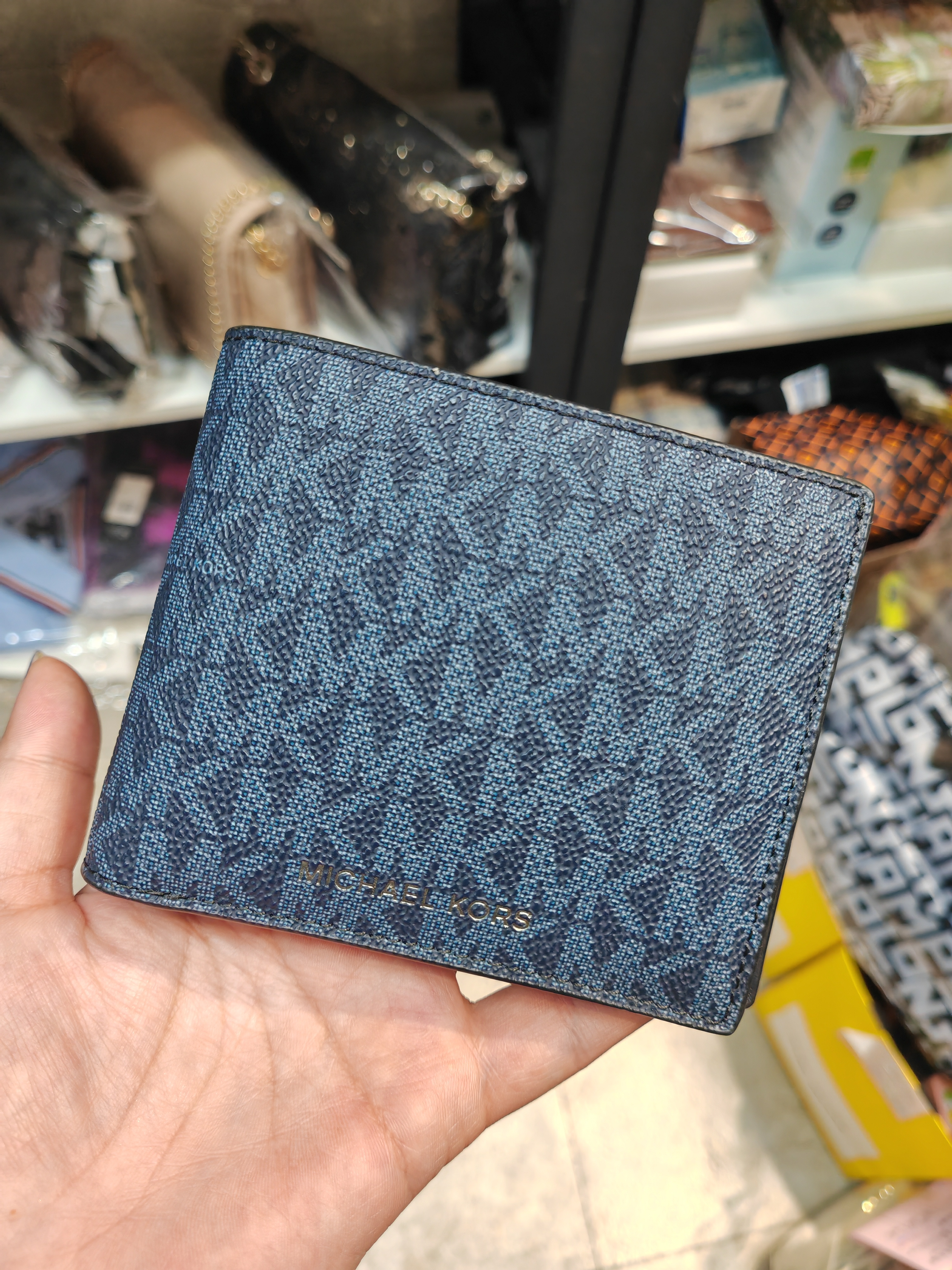 香港現貨-Michael Kors men's wallet navy