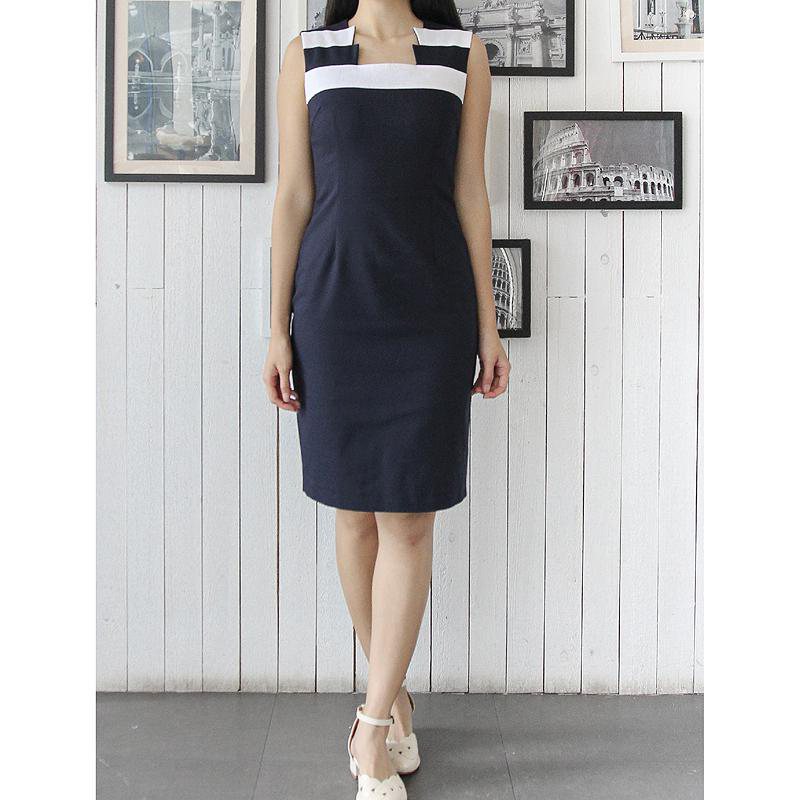 (SOLD OUT)1960s MOD Step-Cut Shift Dress(FM031)