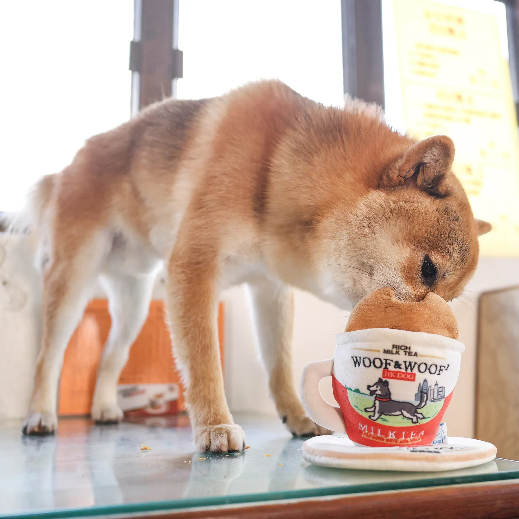 Woof²  港式奶茶二合一藏食寵物玩具