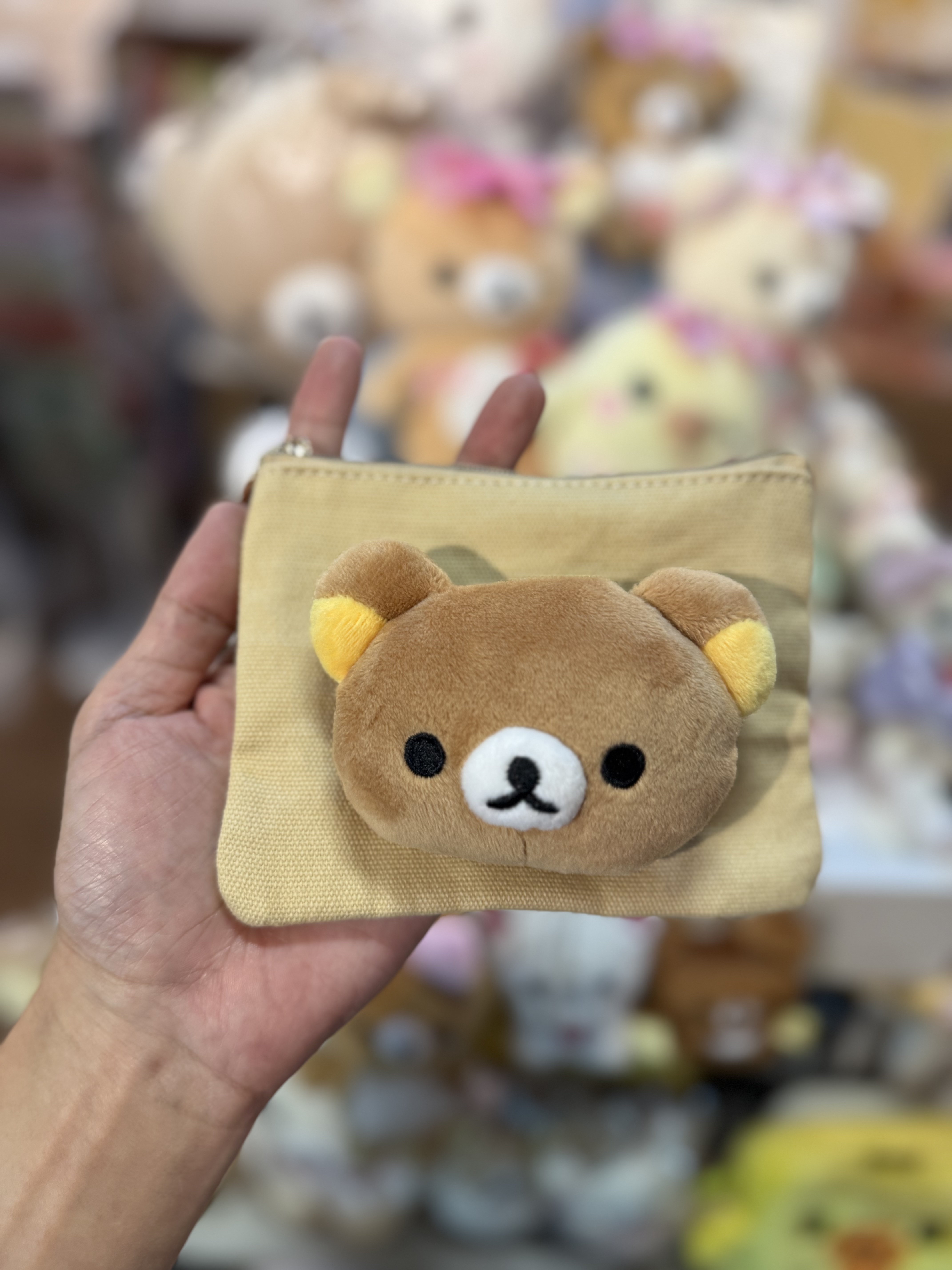 《現貨》全新日本專店限定 Rilakkuma立體頭仔小物袋