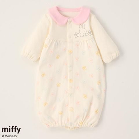 MIFFY BABY KID 小童 花花 圓領 連身衣 白色50-70