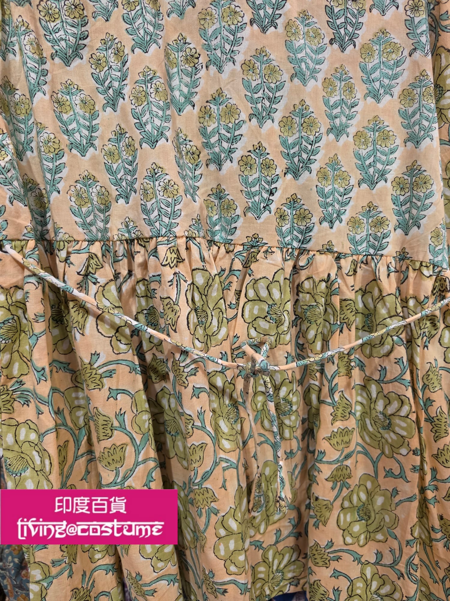 印度木刻印花純綿上衣