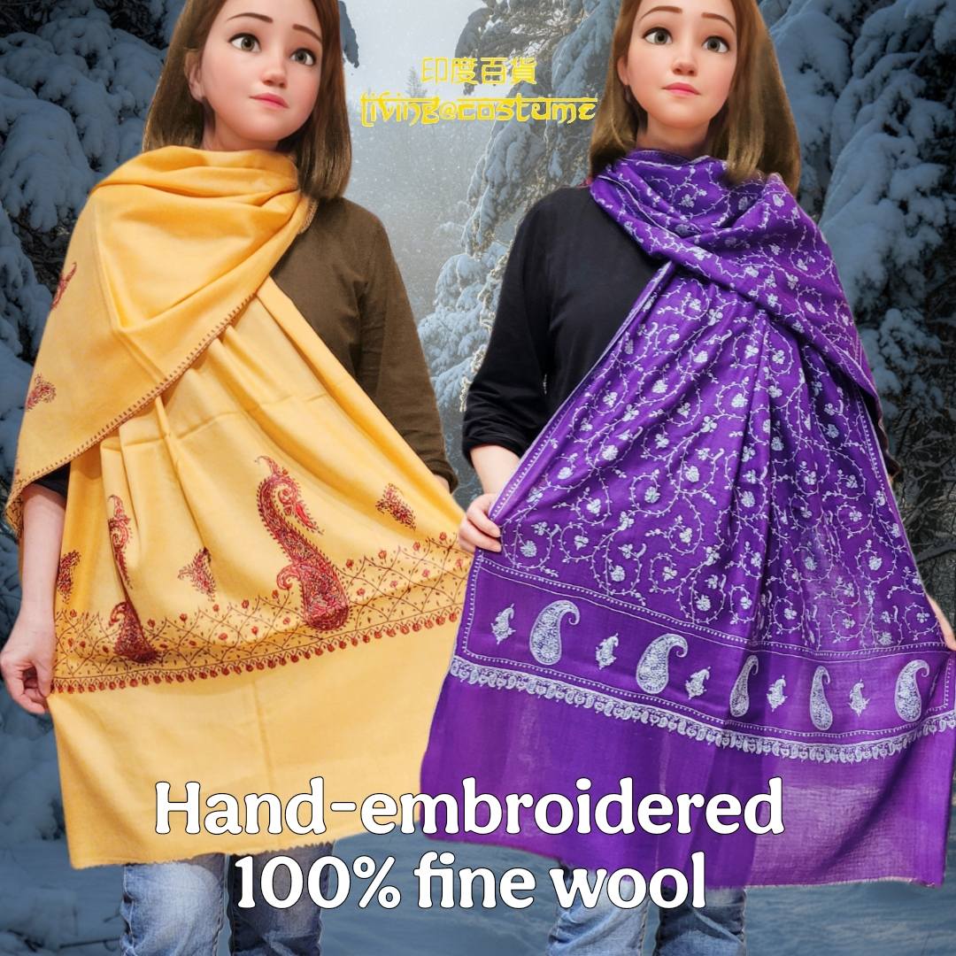 印度細緻羊毛 (Fine Wool) 披肩