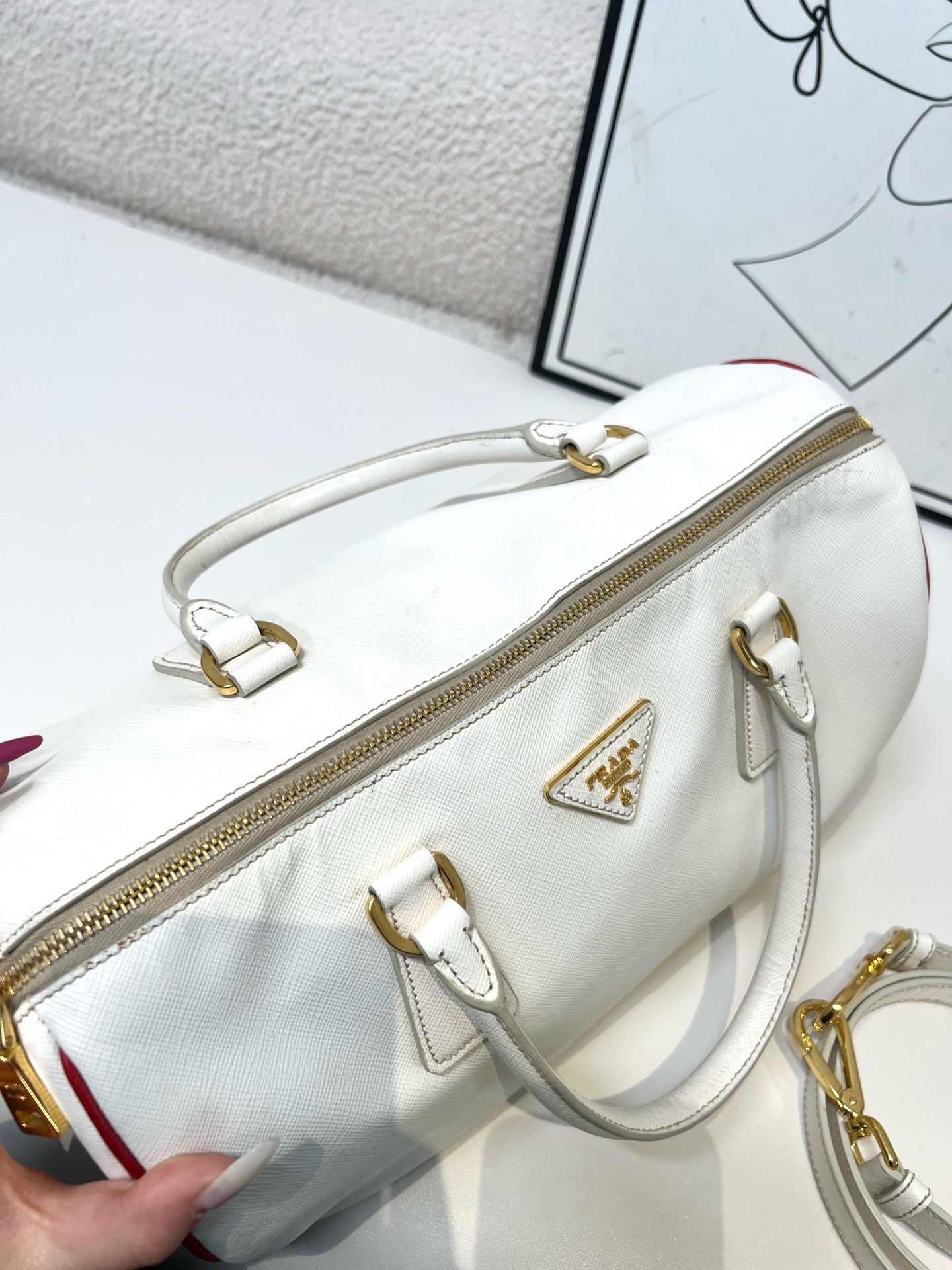 【預訂貨品】Prada 白色波士頓