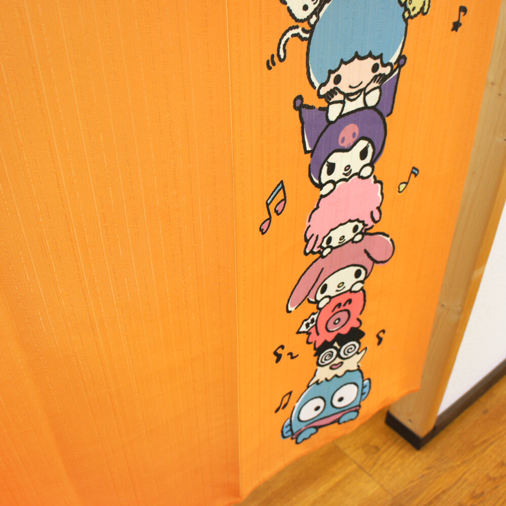Sanrio 日本製橙色門簾 72×170cm