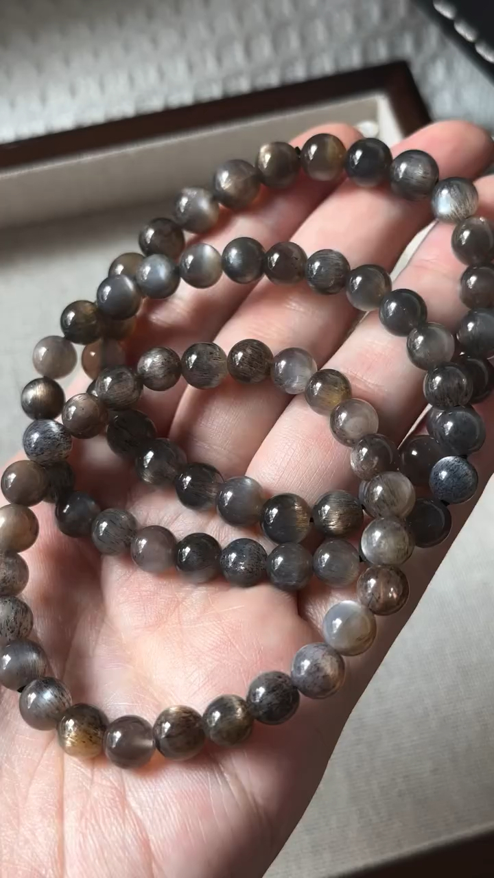 星辉金骨干 ｜Heliolite Black Gold Sunstone 