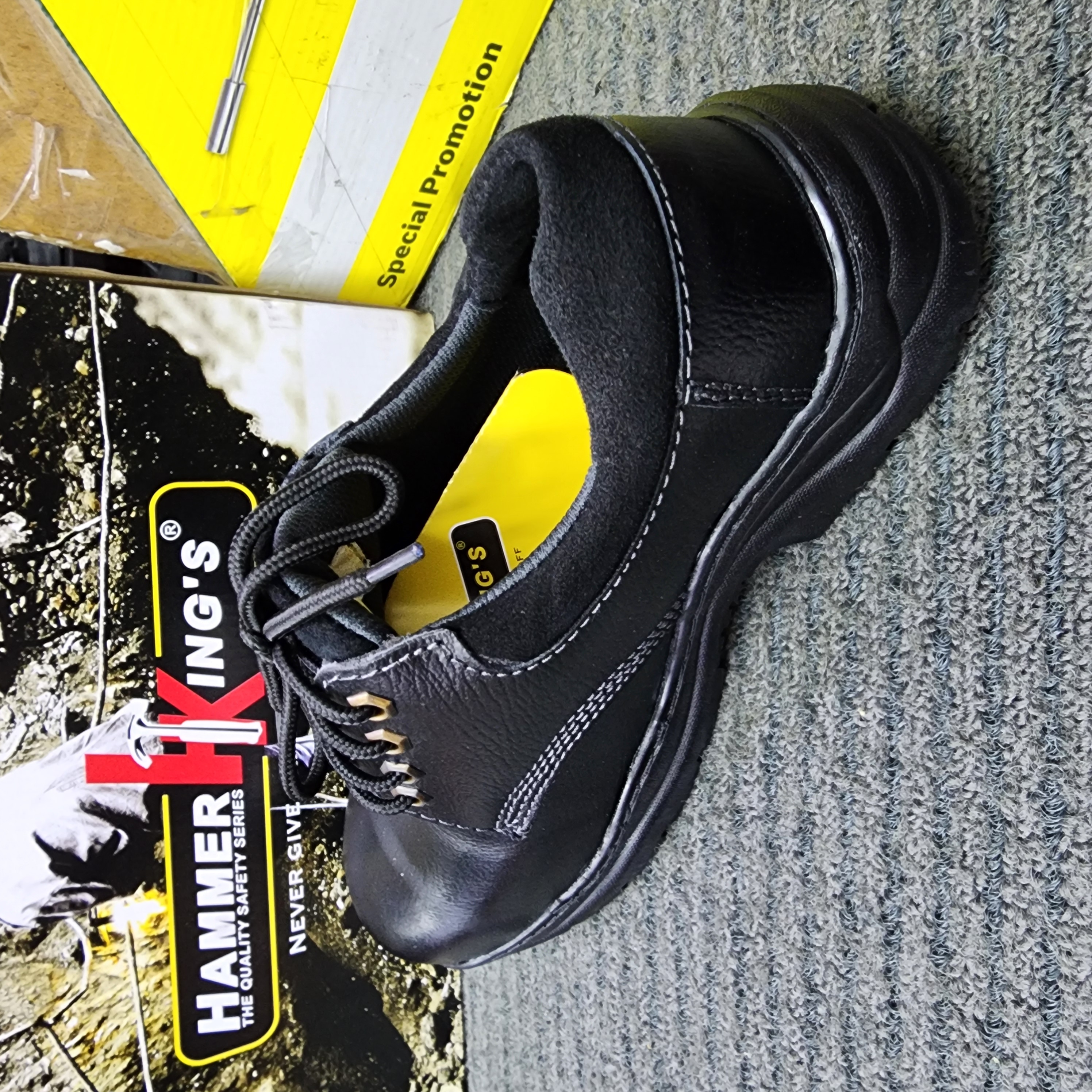 Hammer King's HK 13030 Industry Steel Toe Cap Leather Safety Shoe | Kasut Keselamatan |Kasut Keselamatan
