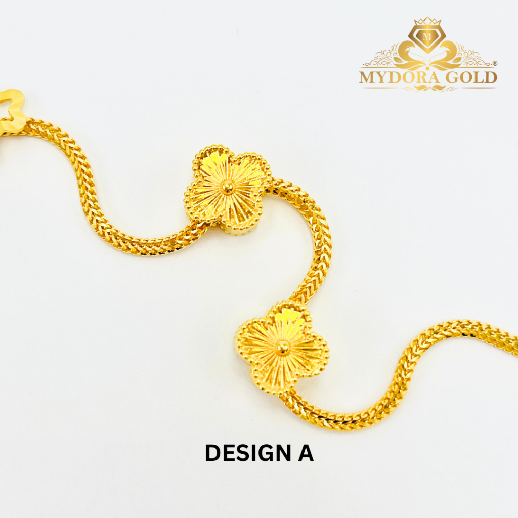 MYDORA Bead Clover Full Gold (5G) l EMAS 916/22K