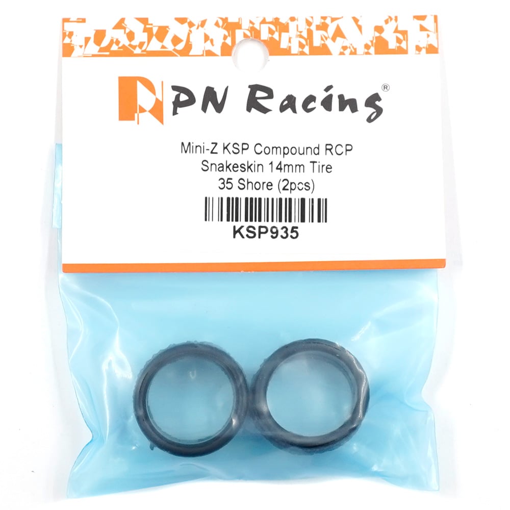 PN Racing KSP Compound RCP Snakeskin 14mm Tire 35 Shore 2 pcs For Mini-Z  KSP935