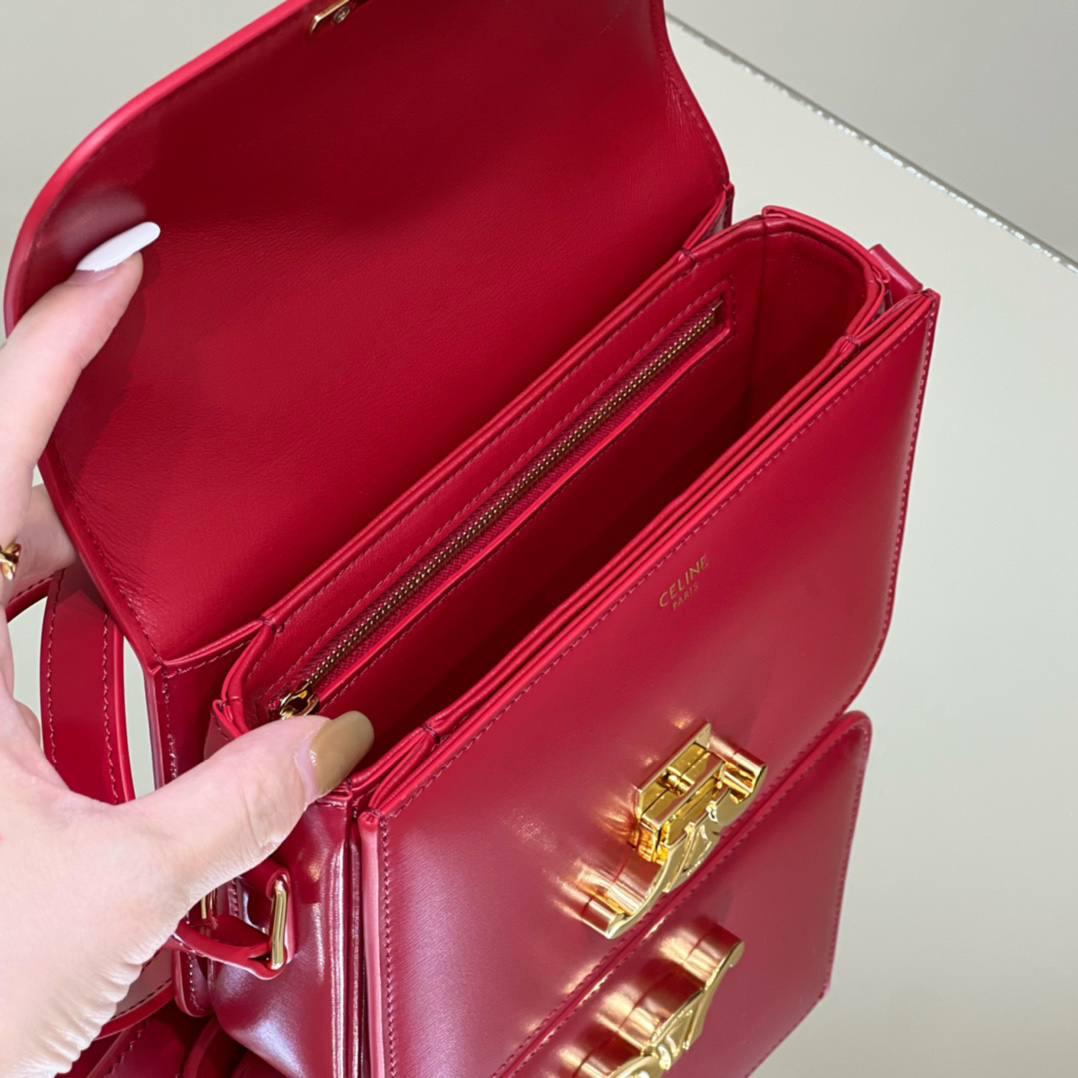 🔥大货实拍图 𝗖𝗘𝗟𝗜𝗡𝗘 ♥ 𝗧𝗘𝗘𝗡 𝗧𝗥𝗜𝗢𝗠𝗣𝗛𝗘 型号：188423 中号尺寸：22.5*16*7cm 小号尺寸：18.5*14*6cm