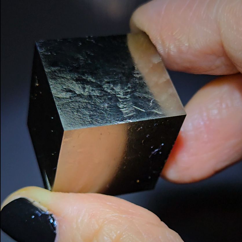 Pyrite single cube from Spain - PY47