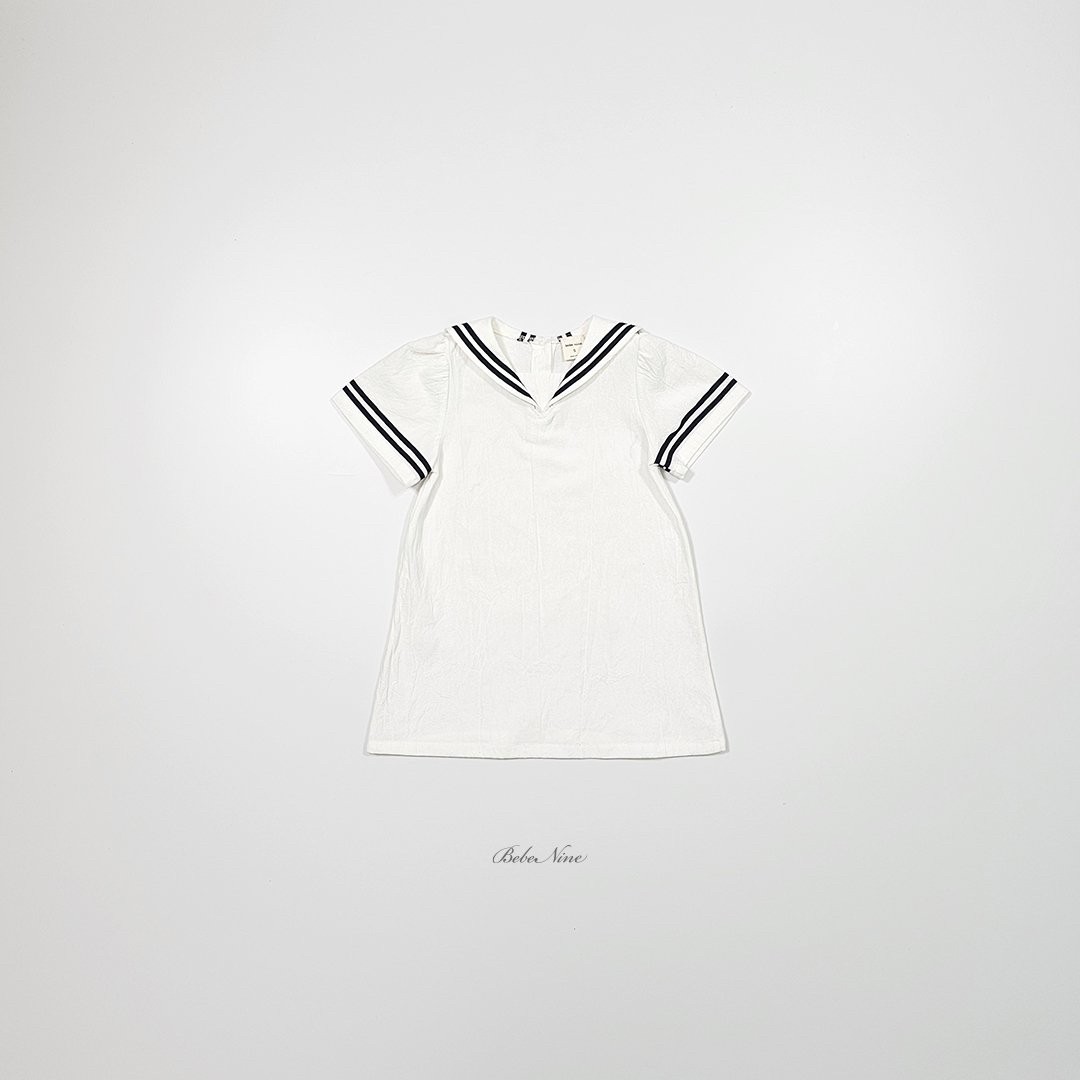 ☀️預訂 韓國直送☀️🇰🇷Bebenine三色海洋風水手領短袖連身裙