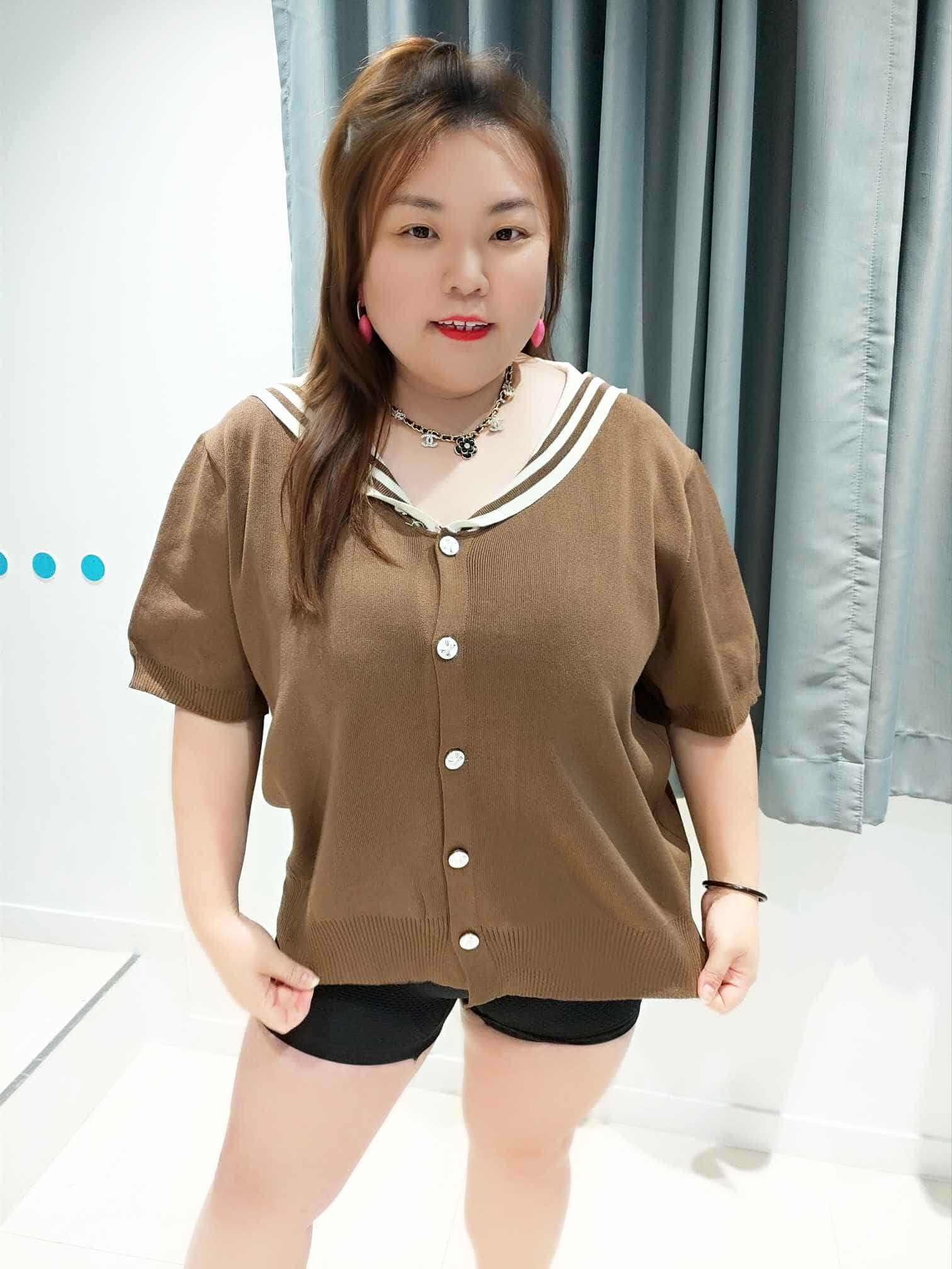 DSF02 水手服风格针织上衣