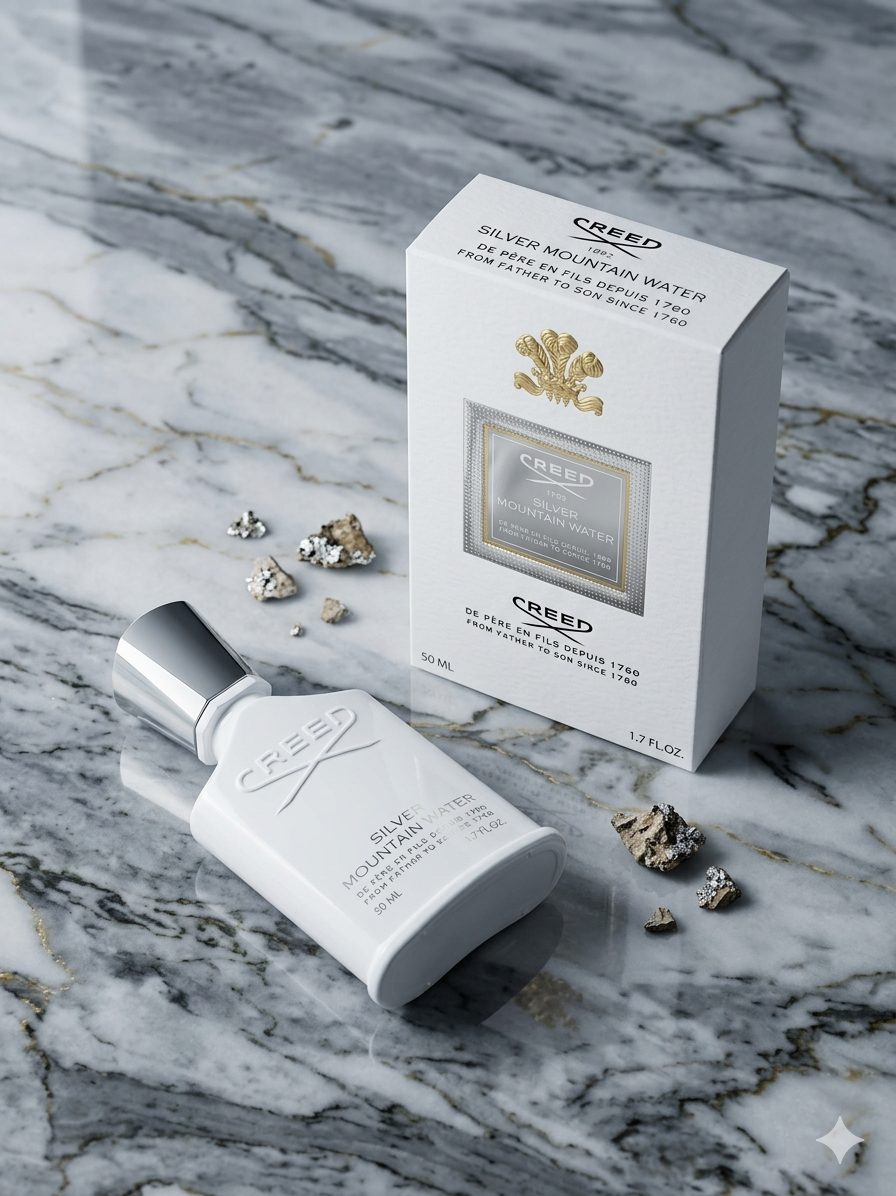 Creed Silver Mountain Water 銀色山泉 | 經典清冷茶香、阿爾卑斯冰川靈感、沙龍香大師之作