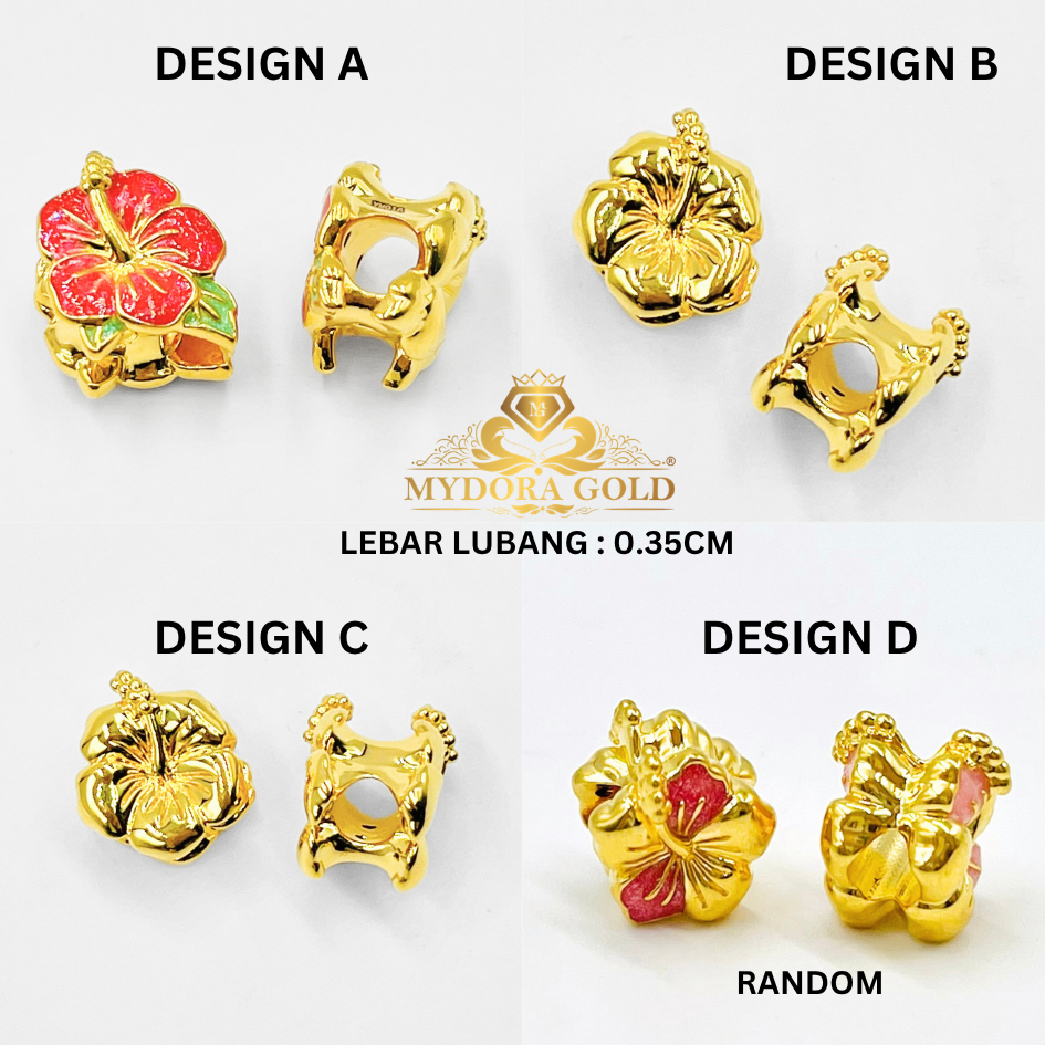 MYDORA Bead Bunga Raya Patrio (5G) l EMAS 916/22K