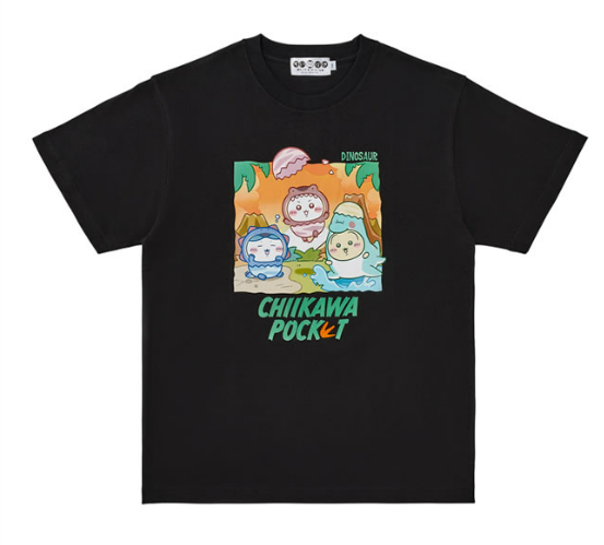  🌸 【預訂】短袖Tee - Chiikawa 恐龍樂園 21/8新品