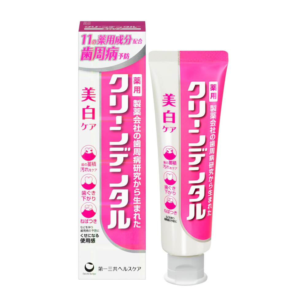 日本第一三共 Clean Dental-Wb 美白護理牙周病預防牙膏 100g 
