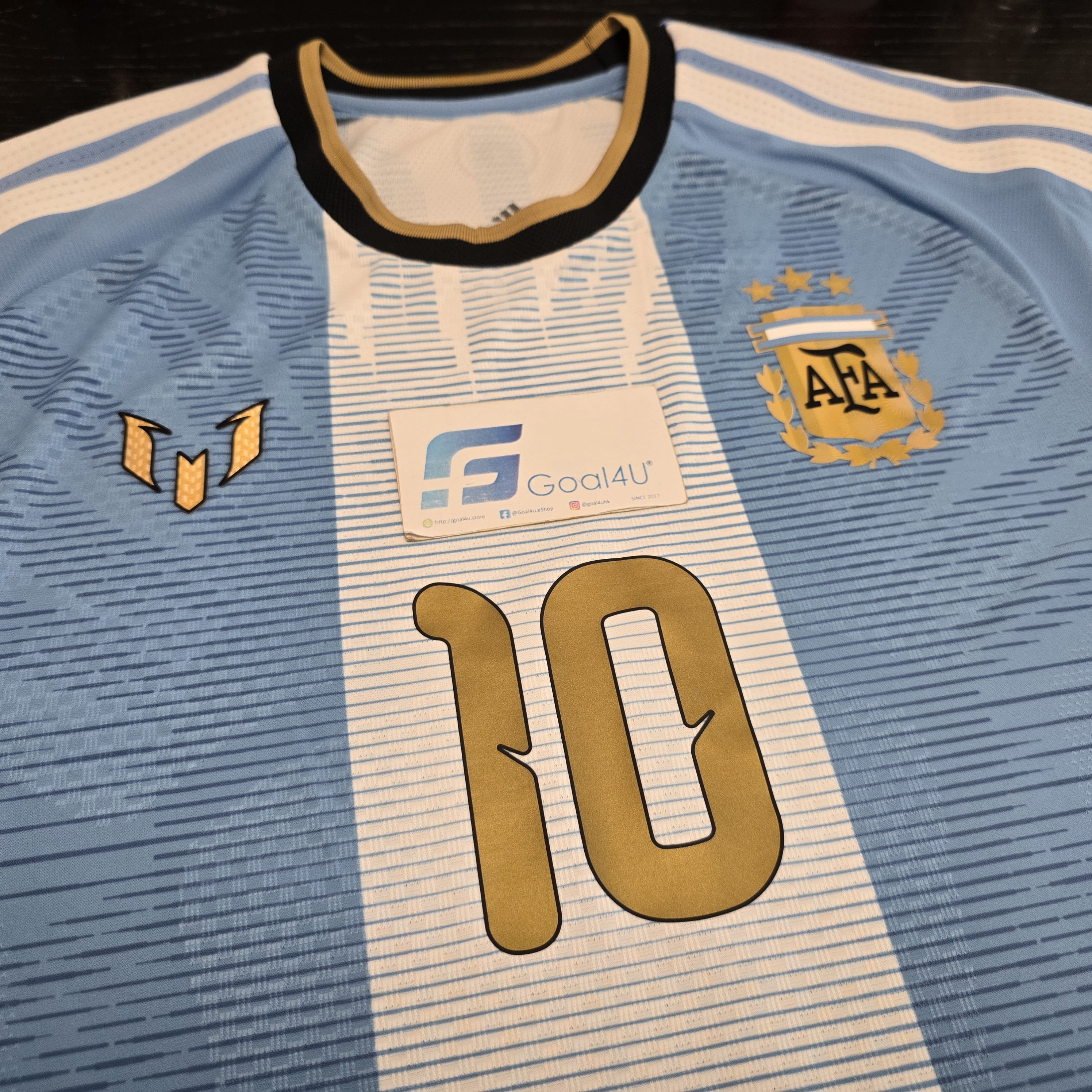 訂閱補貨通知提示 🔥 Adidas x Messi 美斯阿根廷紀念球員版球衣 (連MESSI金色印字) LD3317