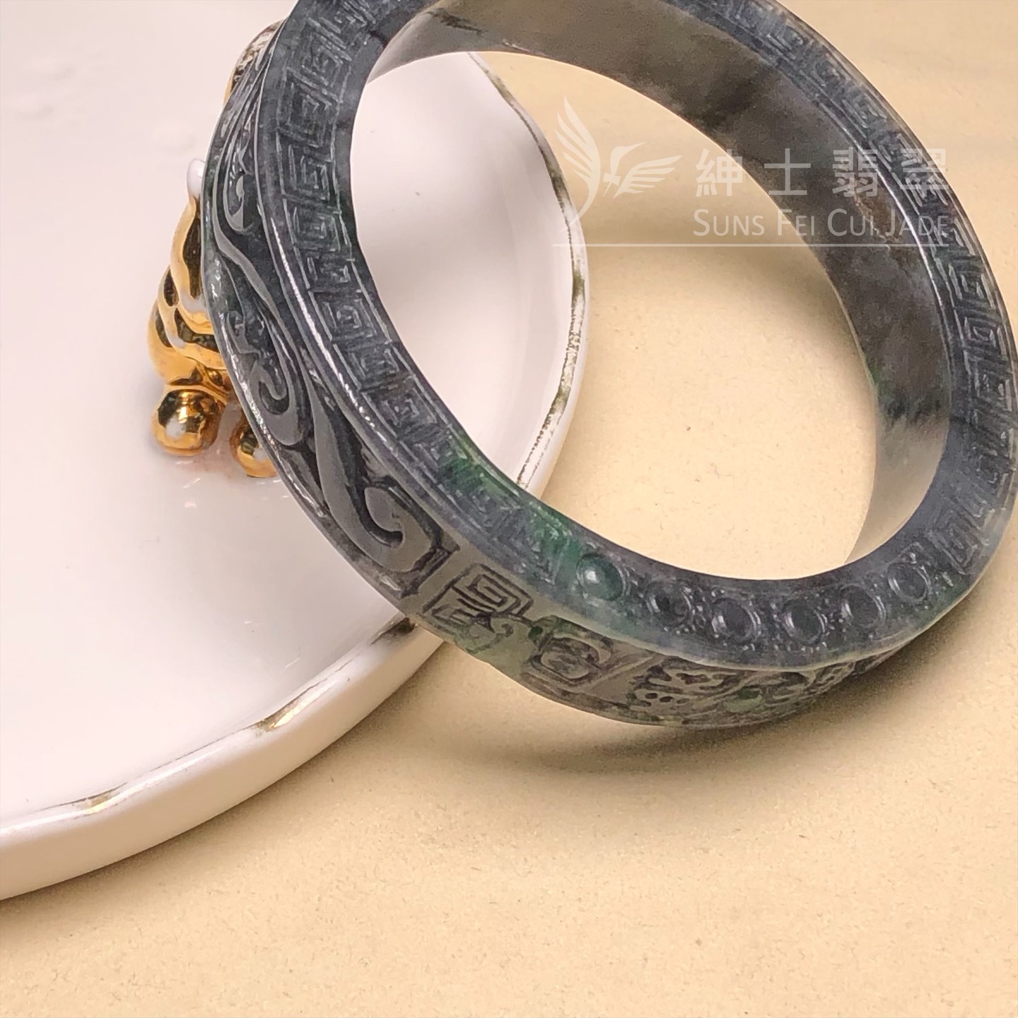 烏雞綠特式鐲58.5mm