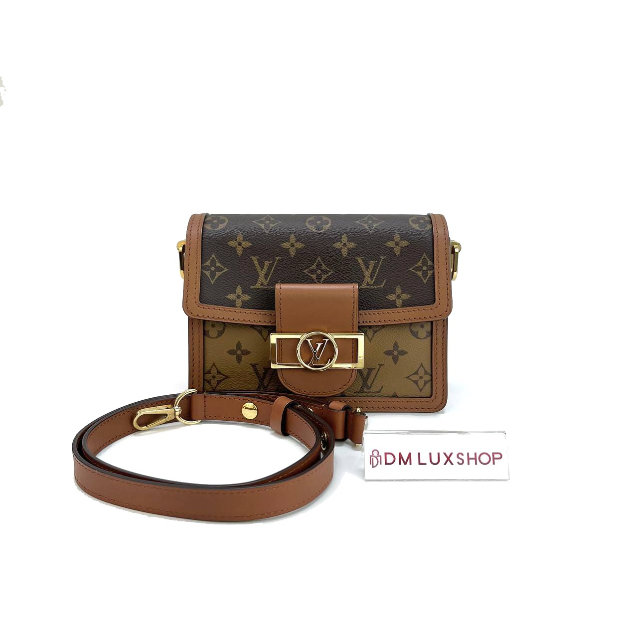LV Monogram Reverse Dauphine Mini GHW