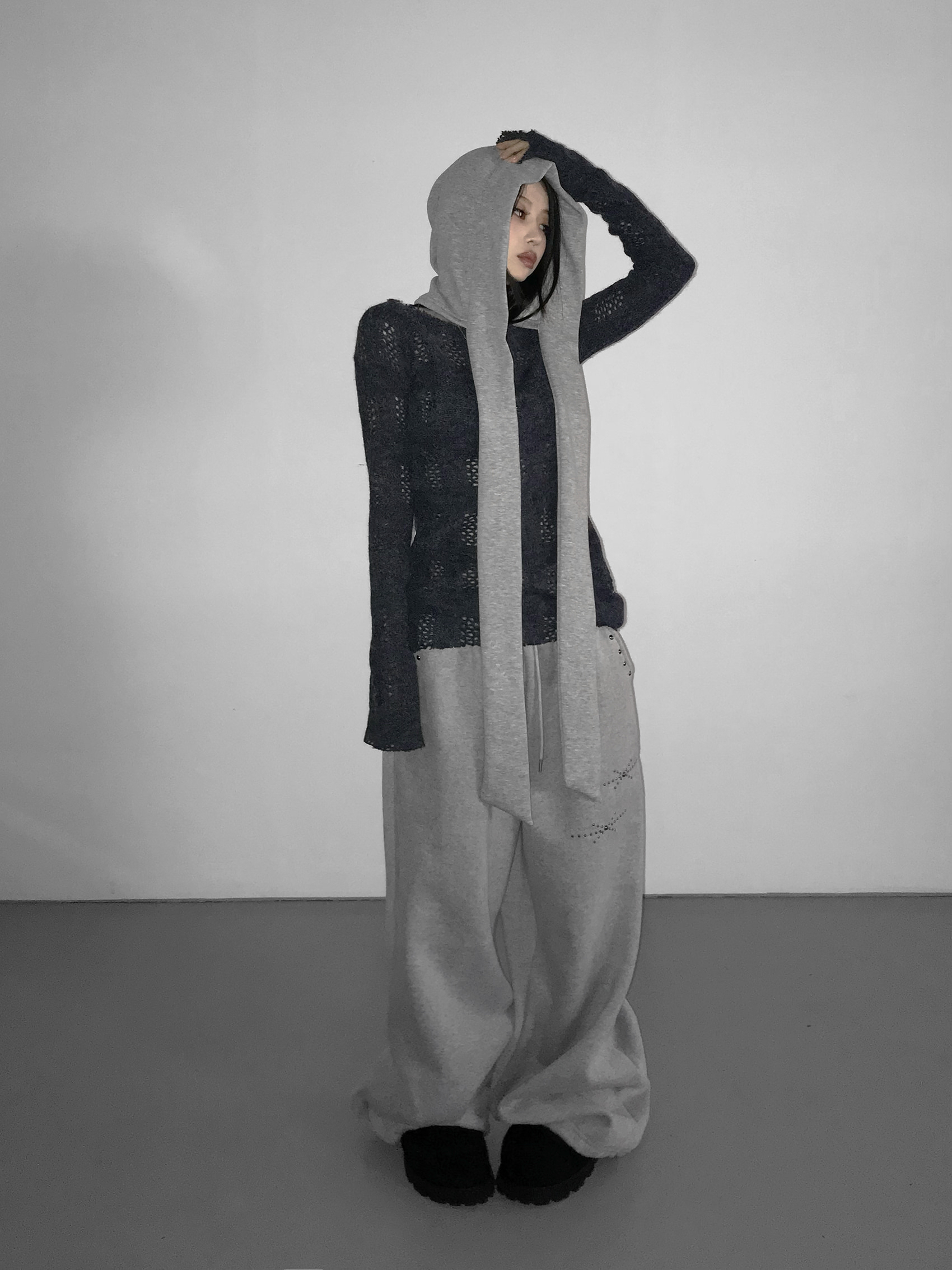 Fleece Lined Hooded Scarf