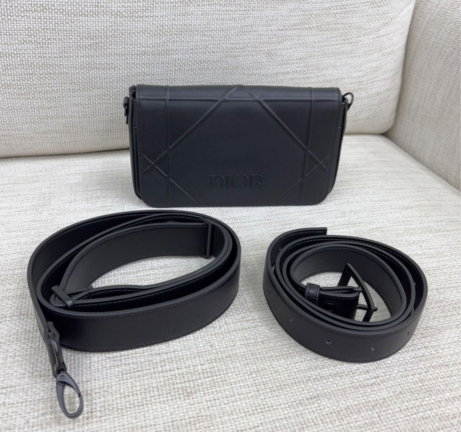 Dior Beauty牛皮休閒包（原裝帶）