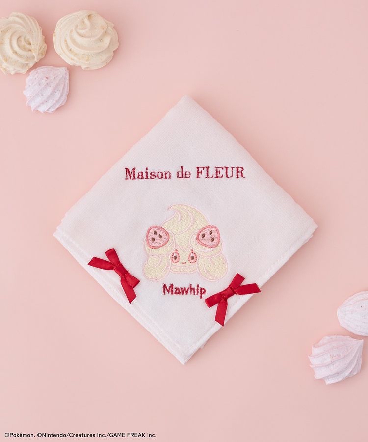 🎀【預訂】 PokePeace x Maison de FLEUR 刺繡手帕 - Mawhip