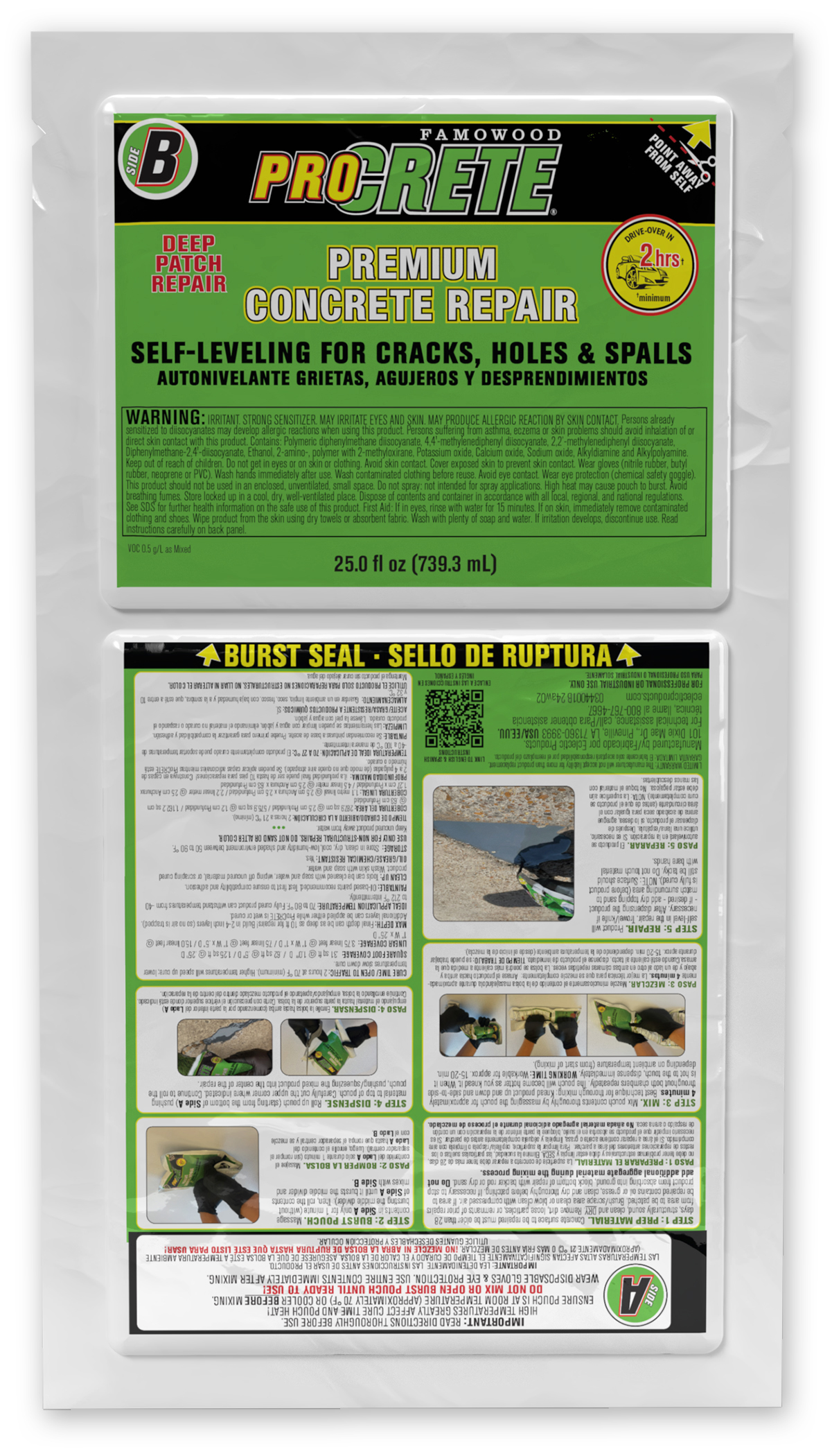 ProCRETE Premium Concrete Repair – SELF LEVELING 高級混凝土修補劑 – 自流平