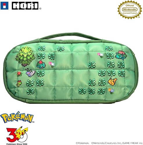 【預售 9月】SW2 HORI 中容量泡芙包 [寶可夢像素風綠] / Medium Capacity Puff Bag [Pokemon Pixel Art Green] NSX-192 PO0975